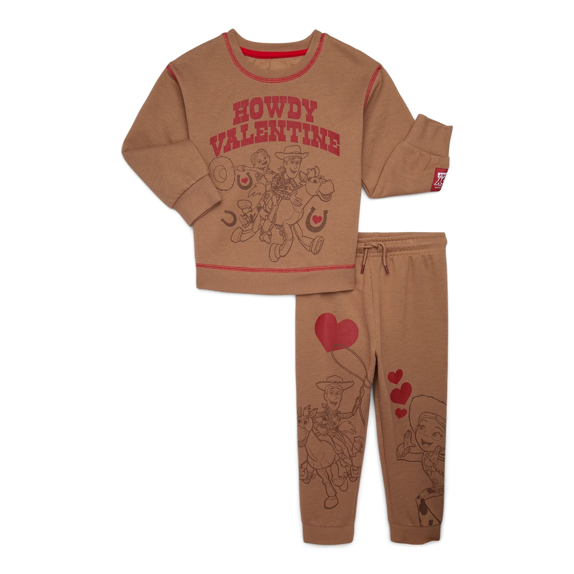 Toy Story Toddler Boys or Girls Valentine's Day Graphic Sweatshirt and Jogger Pants Set, 2-Piece,... | Walmart (US)