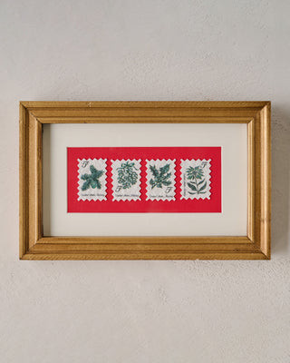 Yuletide Greetings Vintage Stamp Art | Magnolia
