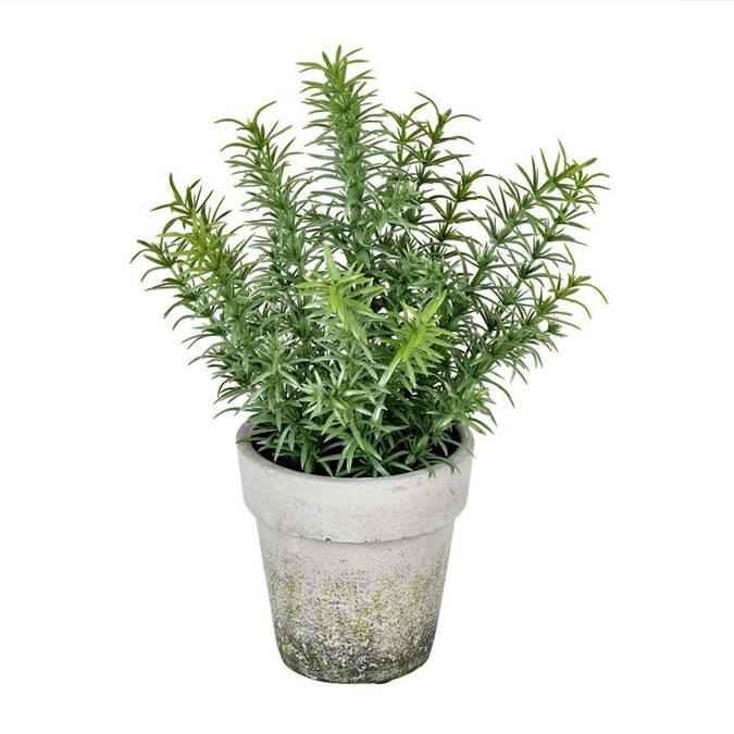 Vickerman Vickerman 12.5“ Artificial Potted Green Plant. Lowes.com | Lowe's