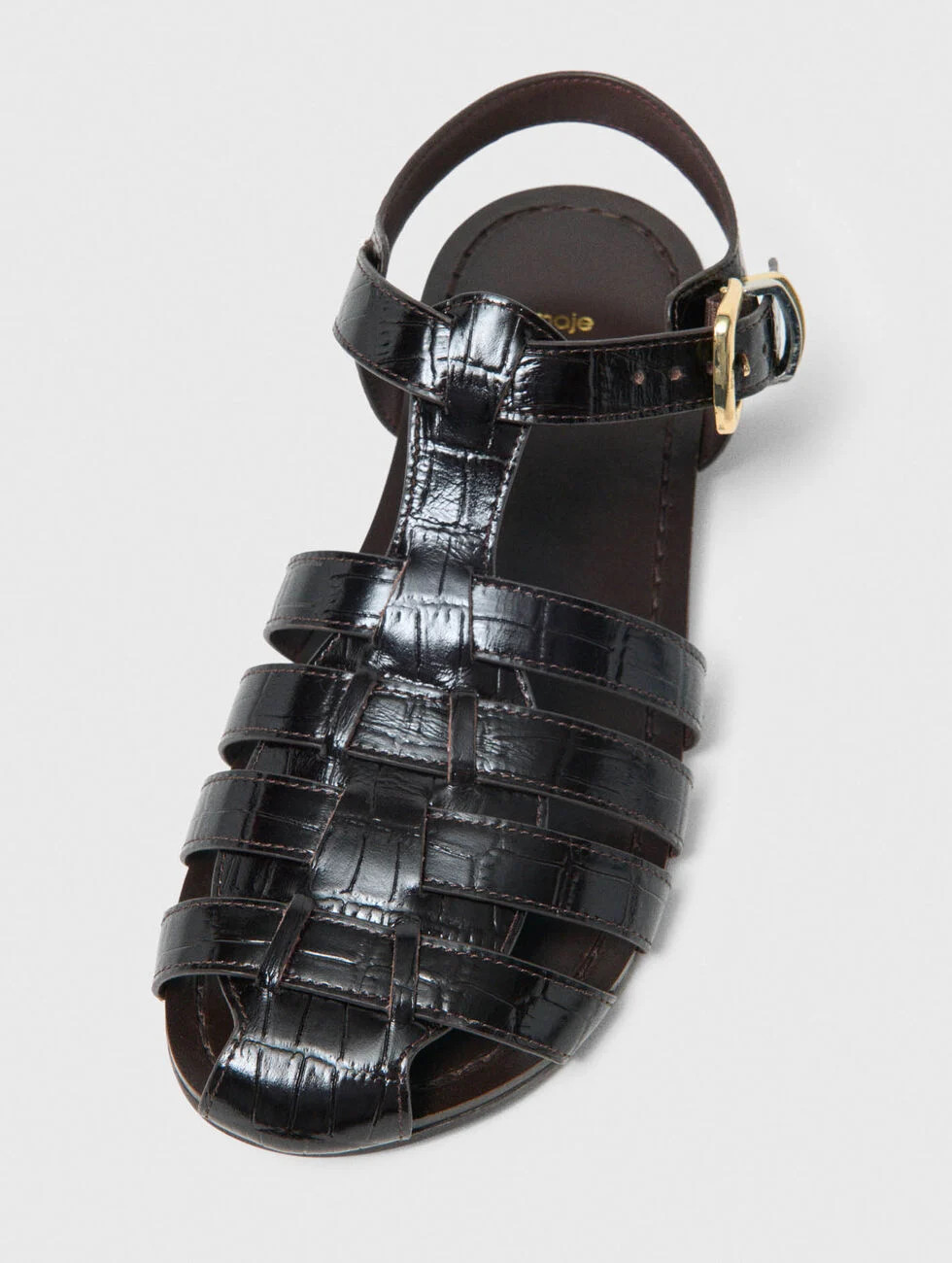 Multi-strap leather sandals Brown for Women | Maje | Maje US