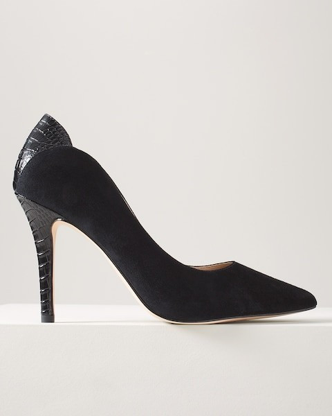Suede High Heeled Pump | White House Black Market