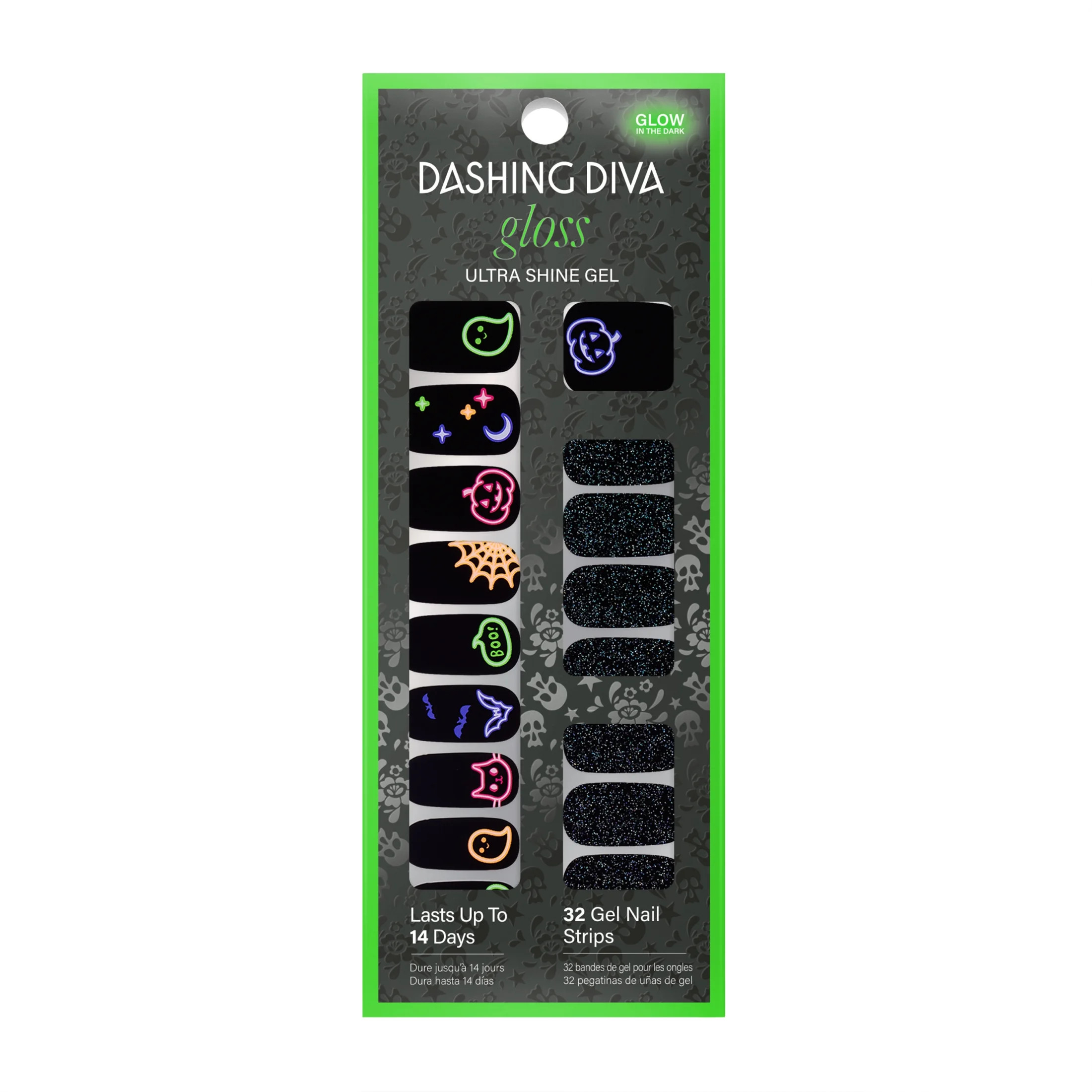 Dashing Diva Gloss Ultra Shine Gel Nail Strips, Halloween Collection, Deja Boo, 32ct | Walmart (US)