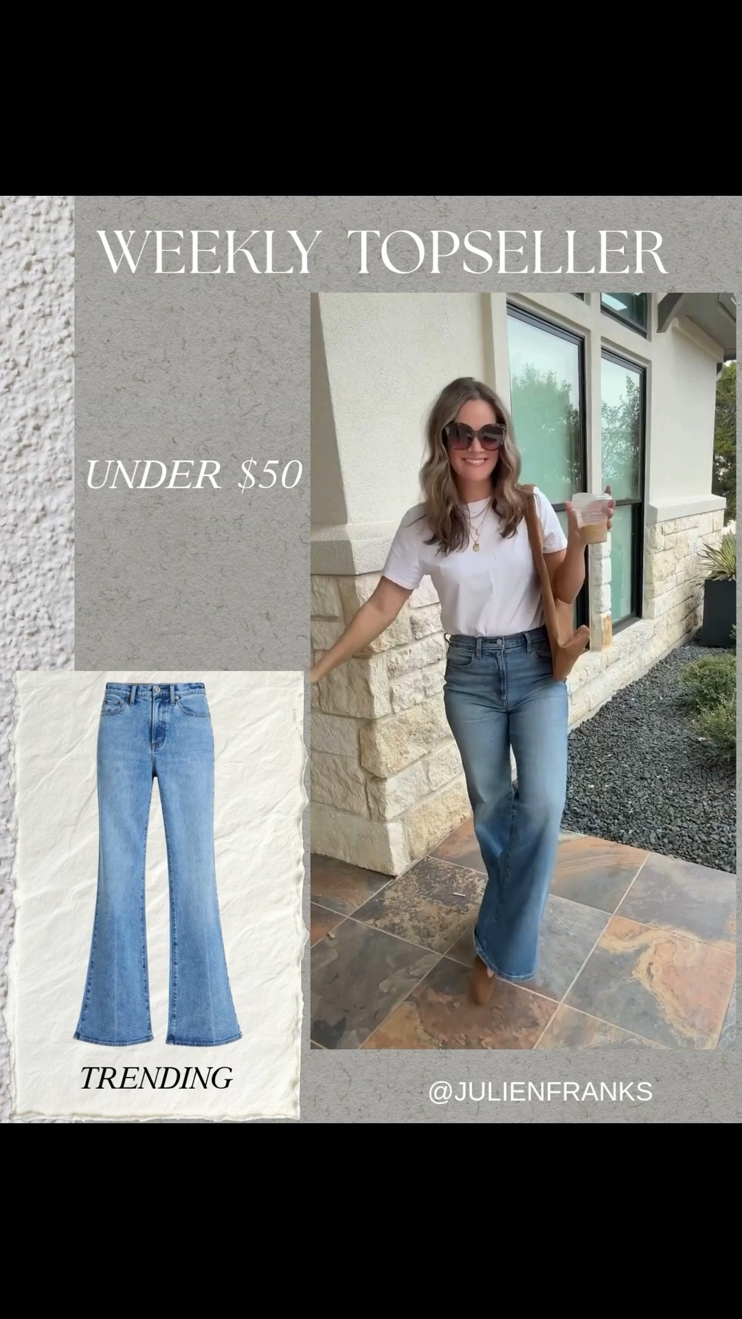 These flare jeans from Target blew me away, 2 washes, high rise, slight flare and lengths. I went up a size. Remind me of the mother jeans but a fraction of the cost at $40 so dang good! Classic pair you will reach for over and over ✨ #jeans #targetfashion 

#LTKootd #LTKgrwm #LTKFindsUnder50