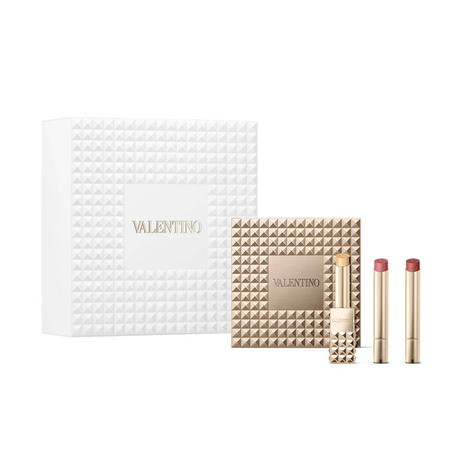 Spike Valentino Buttery Matte Refillable Lipstick Trio & Clutch | Valentino Beauty | Valentino Beauty