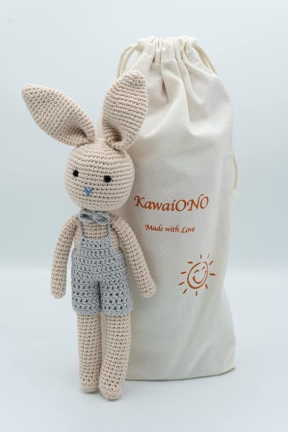 KawaiOnO Bunny Family, Bunny Dad, Handmade Bunny Crochet Plushie Doll, Amigurumi Doll, Baby / Tod... | Amazon (US)