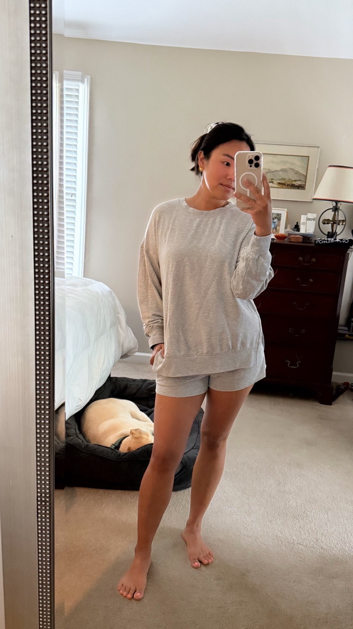 The coziest softest lounge set I own now. Must grab immediately for that summer to fall window heading into this chillier season. Available in three different colors!

#LTKPetite #LTKSeasonal #LTKActive