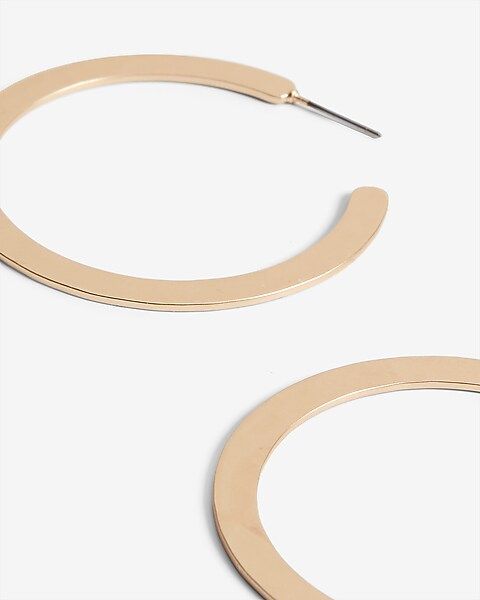 Large Open Hoop Earrings | Express