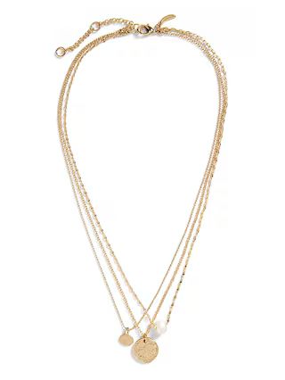 Layered Coin & Pearl Necklace | Banana Republic (US)