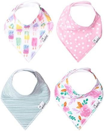 Baby Bandana Drool Bibs for Drooling and Teething 4 Pack Gift Set “Summer” by Copper Pearl | Amazon (US)
