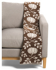 Pumpkins And Vines Carolina Chenille Throw | Polyester | Marshalls