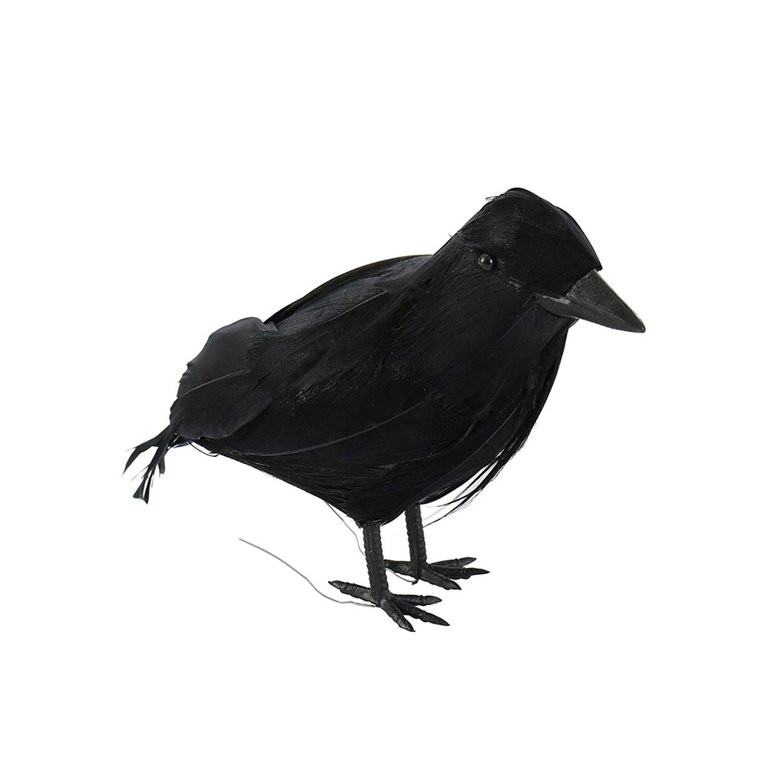 HOTBEST Halloween Artificial Realistic Woodland Black Crows Birds for Garden Home Decor - Walmart... | Walmart (US)