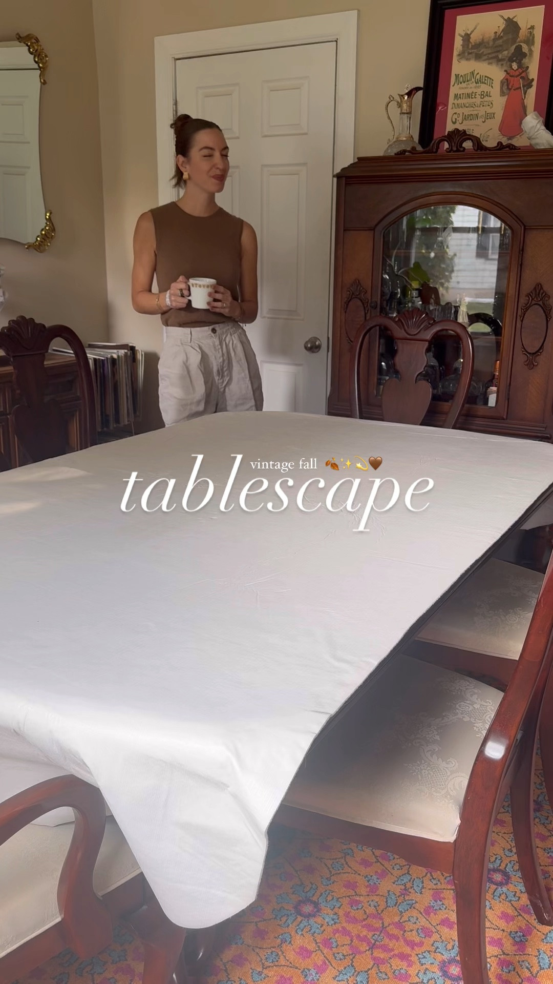 Vintage #falloutfit and #falltablescape inspo 🍂💫🤎🫶🏻✨