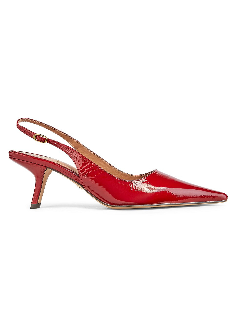 Women's Bianka Leather Slingback Pumps - Deep Scarlet - Size 5.5 | Saks Fifth Avenue