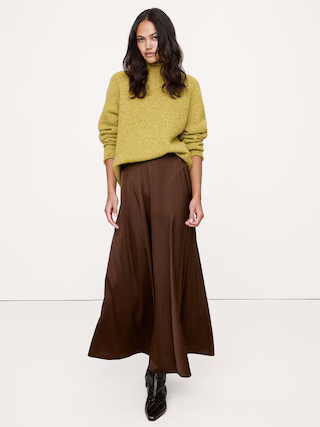 Stretch-Satin Maxi Skirt | Banana Republic (US)