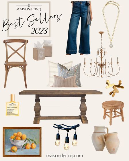 The best sellers of 2023 are here!! These are the things YOU loved most - from furniture to fashion!

#homedecor #fashion #widelegjeans #diningtable #diningchair #throwpillows #rusticvase #necklace #chandelier 

#LTKfindsunder50 #LTKhome #LTKover40