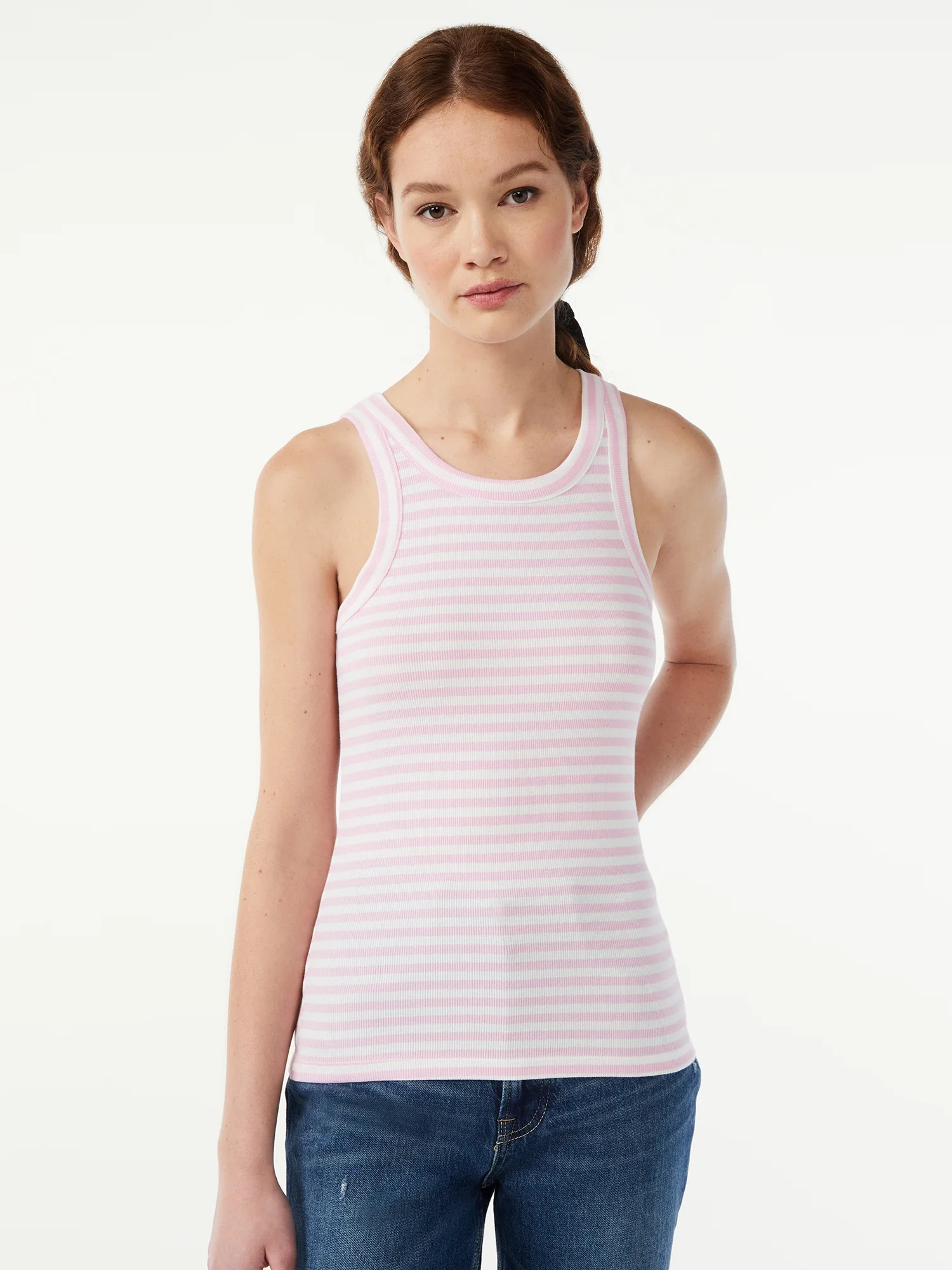 Free Assembly Women's Cut Away Tank Top - Walmart.com | Walmart (US)