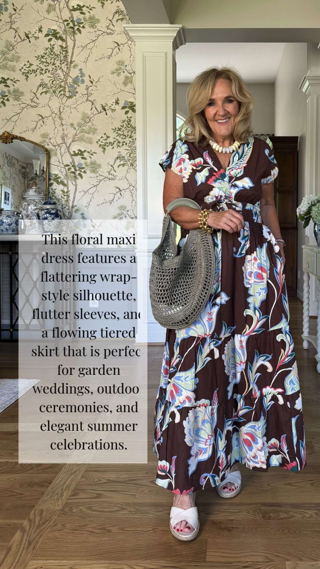 This floral maxi dress is such a beautiful option for a summer wedding guest outfit. The flowing silhouette, flattering waist tie, and soft floral print create an elegant look that’s perfect for garden weddings, outdoor celebrations, and special occasions.

💡 LTK MADE EASY

❤️ Heart = Support my posts
🔖 Save = Get sale & restock alerts
📋 Lists = Keep favorites organized
📲 Share = Send to yourself for later
💬 Comment = Ask me anything 

 #LTKootd #LTKSeasonal #LTKOver40
