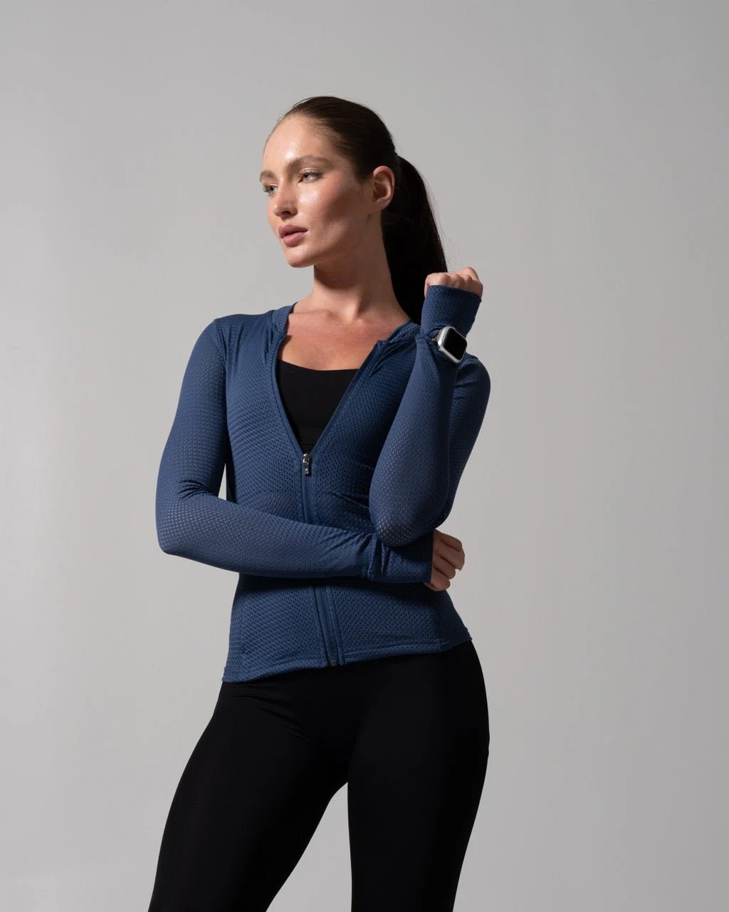Spice Mesh Jacket - Baked Blue | Buffbunny Collection