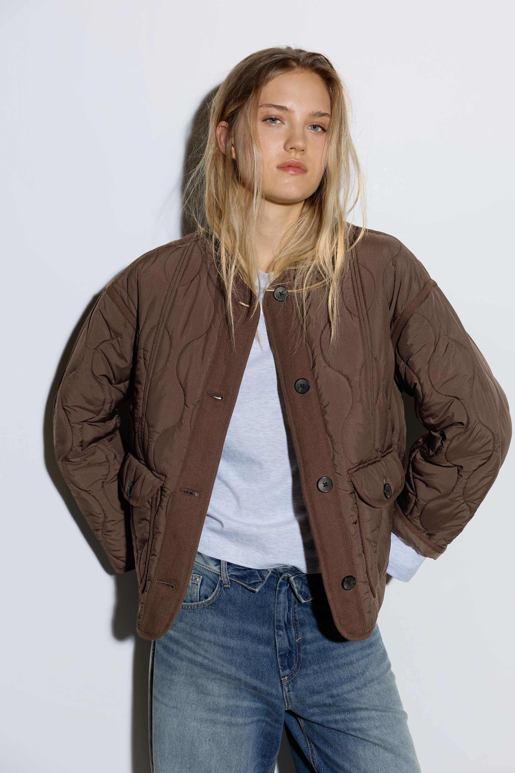 Puffer jacket with pockets | Pull&Bear United Kingdom | PULL and BEAR UK