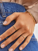 Maddie 18K Gold Ring Set - Gold/Pavé | BaubleBar