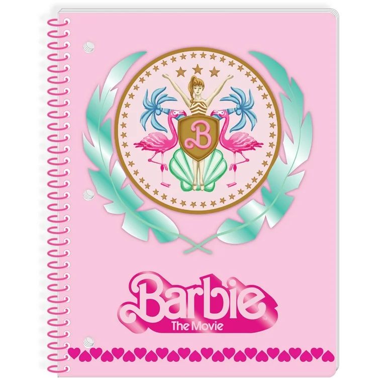 Barbie 1-Subject Spiral Notebook, Wide Ruled, 80 Sheets, Multi-Color | Walmart (US)