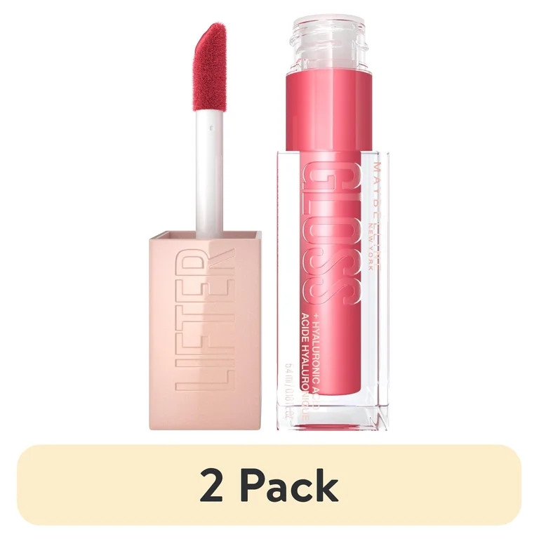 (2 pack) Maybelline Lifter Gloss Lip Gloss Makeup with Hyaluronic Acid, Heat | Walmart (US)