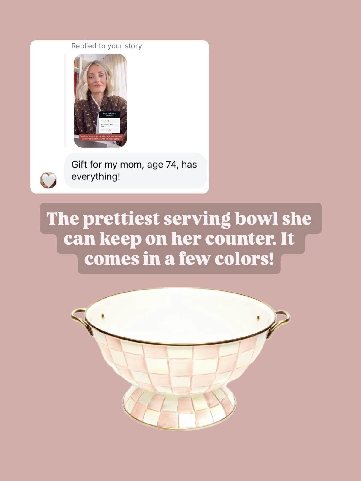 I love Mackenzie Child! So many great gifts, but this bowl from her line is beautiful! Great gift for a mom, mother in law, etc!

Loverly Grey, mom gift ideas, mother in law gift ideas, Mackenzie Childs, kitchen finds, home finds, serving bowl 

#LTKHome #LTKGiftGuide