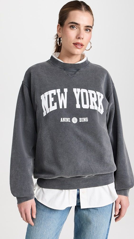 ANINE BING Ramona Sweatshirt University New York | Shopbop | Shopbop