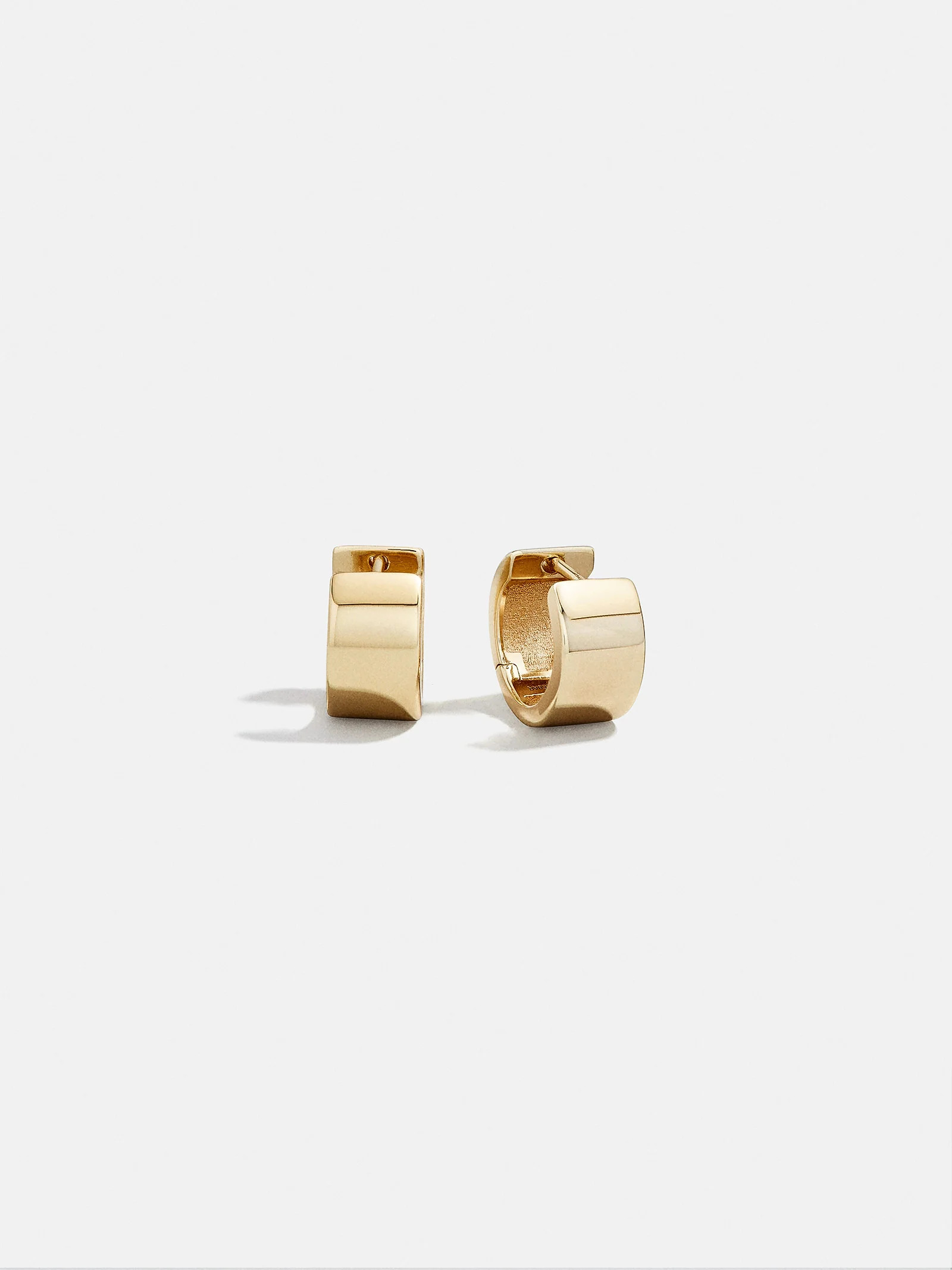 Tris 14K Gold Huggie Earrings - Gold | BaubleBar