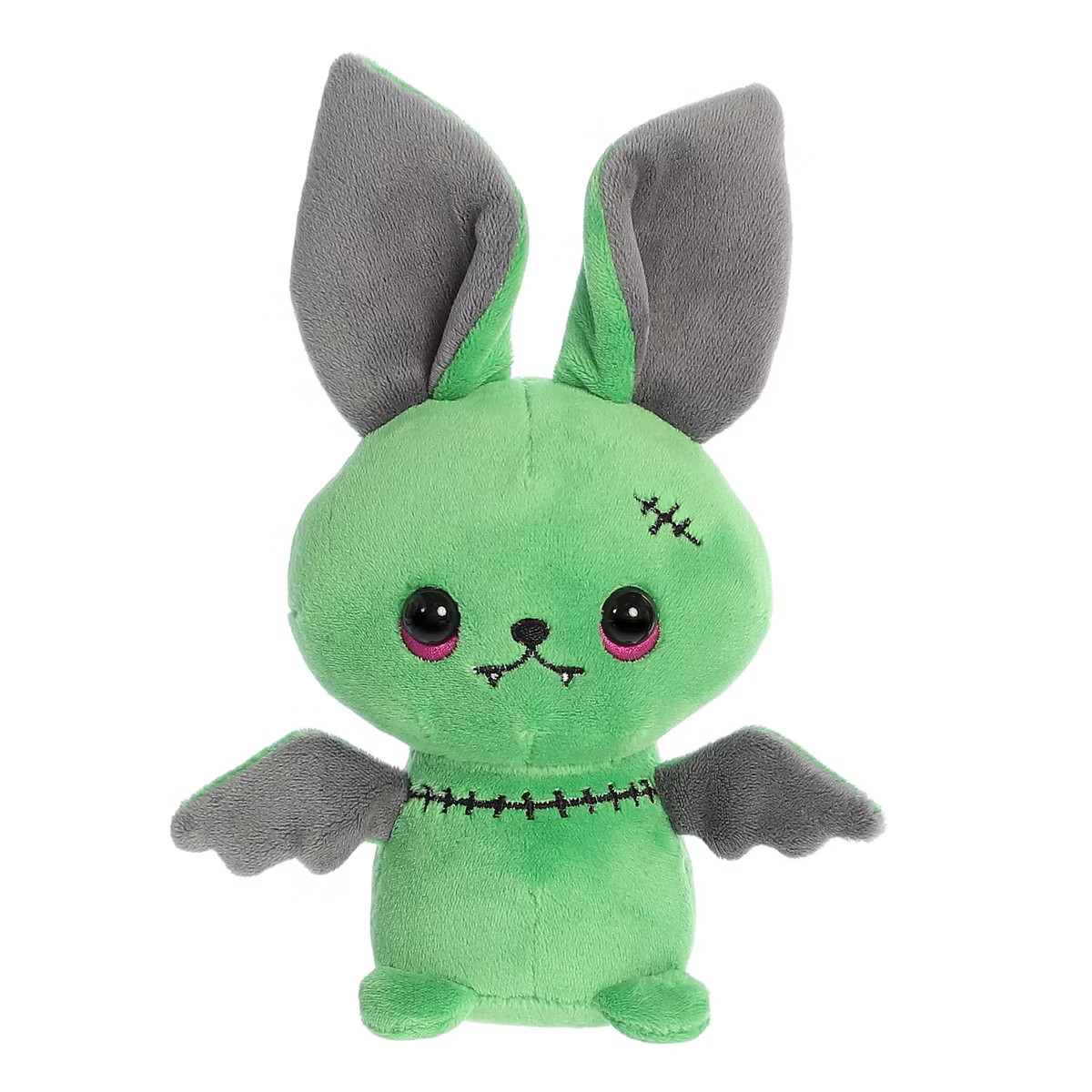 Aurora Small Zed Zombie Bat Halloween Spooky Stuffed Animal Green 7" | Target