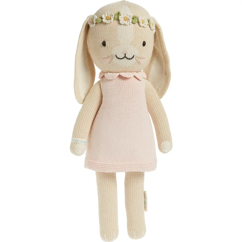 cuddle+kind cuddle + kind Blush Hannah the Bunny Stuffed Animal in Pink at Nordstrom | Nordstrom