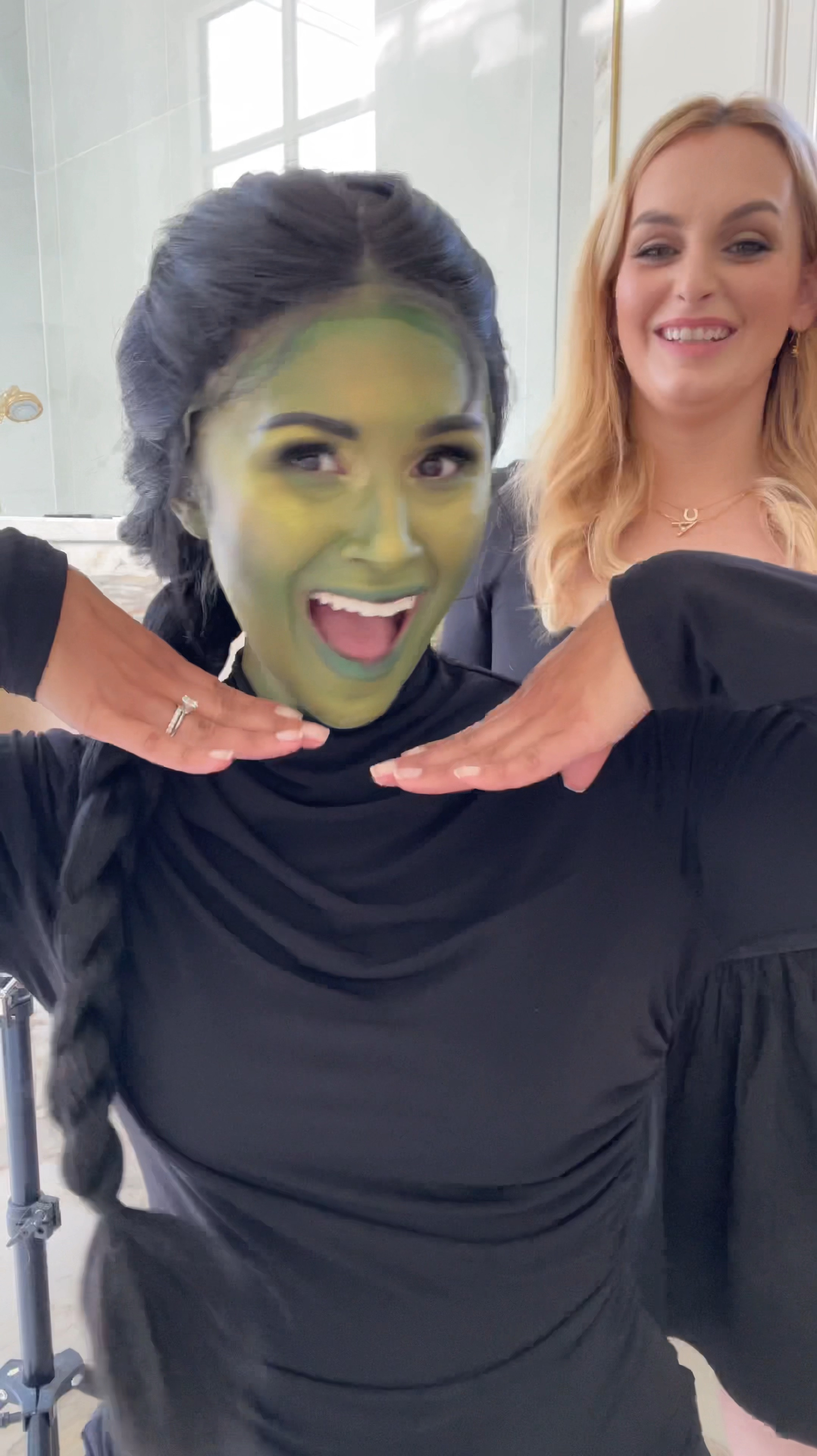 Shop my Elphaba costume details! My dress is only $14 from @walmart! #wicked #halloweencostume #witchhat #walmartdress 

#LTKSaleAlert #LTKFindsUnder50 #LTKHalloween