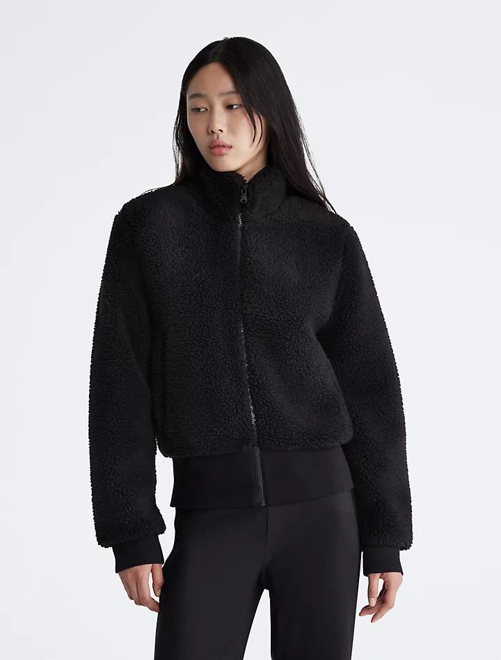 Sherpa Mock Neck Jacket | Calvin Klein | Calvin Klein (US)