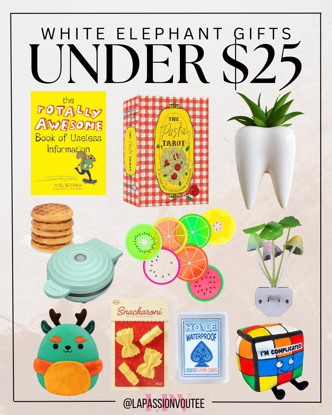 White Elephant gifting just got way easier with Amazon’s under-$25 finds! Cute, funny, and totally crowd-pleasing options that make the game even more fun. It’s the perfect mix of budget-friendly and entertaining, so you can show up with something everyone will want to steal 🎉✨ 

 #LTKGiftGuide #LTKSeasonal #LTKFindsUnder50