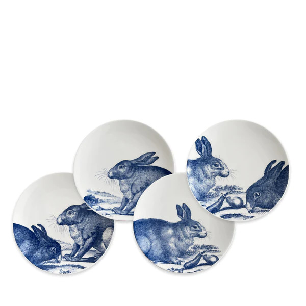 Bunnies Blue Canapé Plates | Caskata