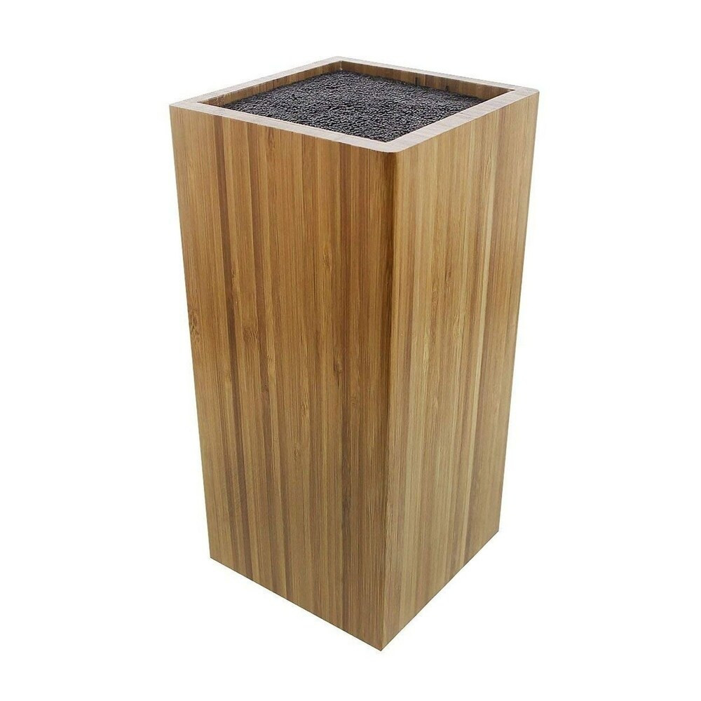 Bamboo Knife Block Stand Holder w/ Bristles for Home Restaurant Use, 8.75x4x4 | Bed Bath & Beyond