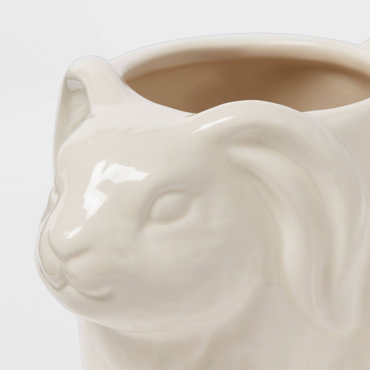13.5oz Stoneware Figural Bunny Mug White - Threshold™ | Target