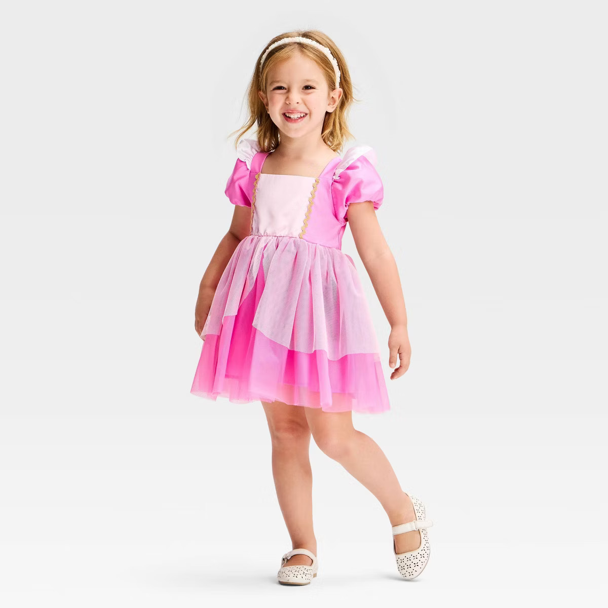 Toddler Girls' Disney Princess Sleeping Beauty Aurora Ballerina Cosplay Dress - Pink 4T | Target