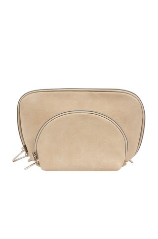 BEIS The Cosmetic Pouch Set in Beige from Revolve.com | Revolve Clothing (Global)