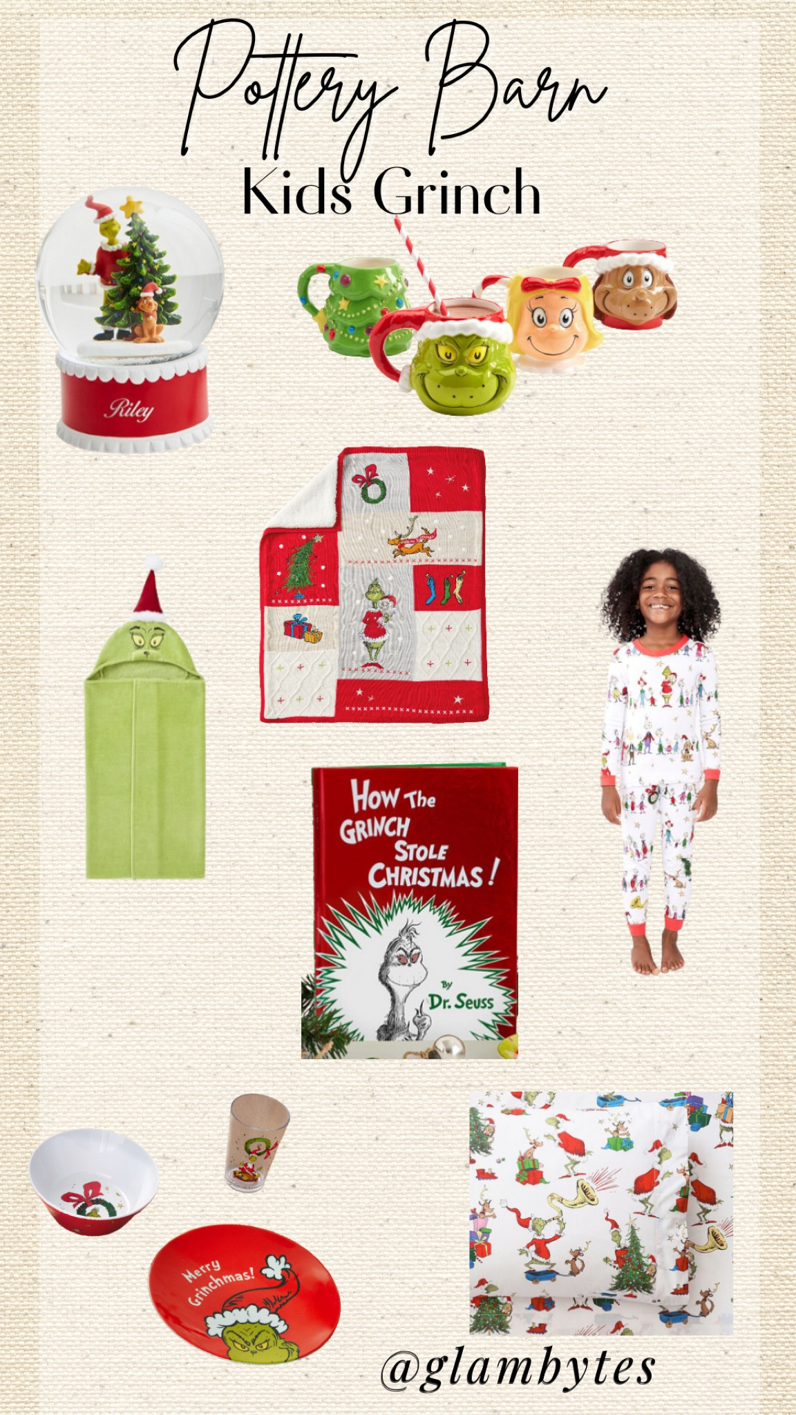 Pottery barn kids grinch
Mug, Christmas pjs, snow globe 

#LTKHoliday
