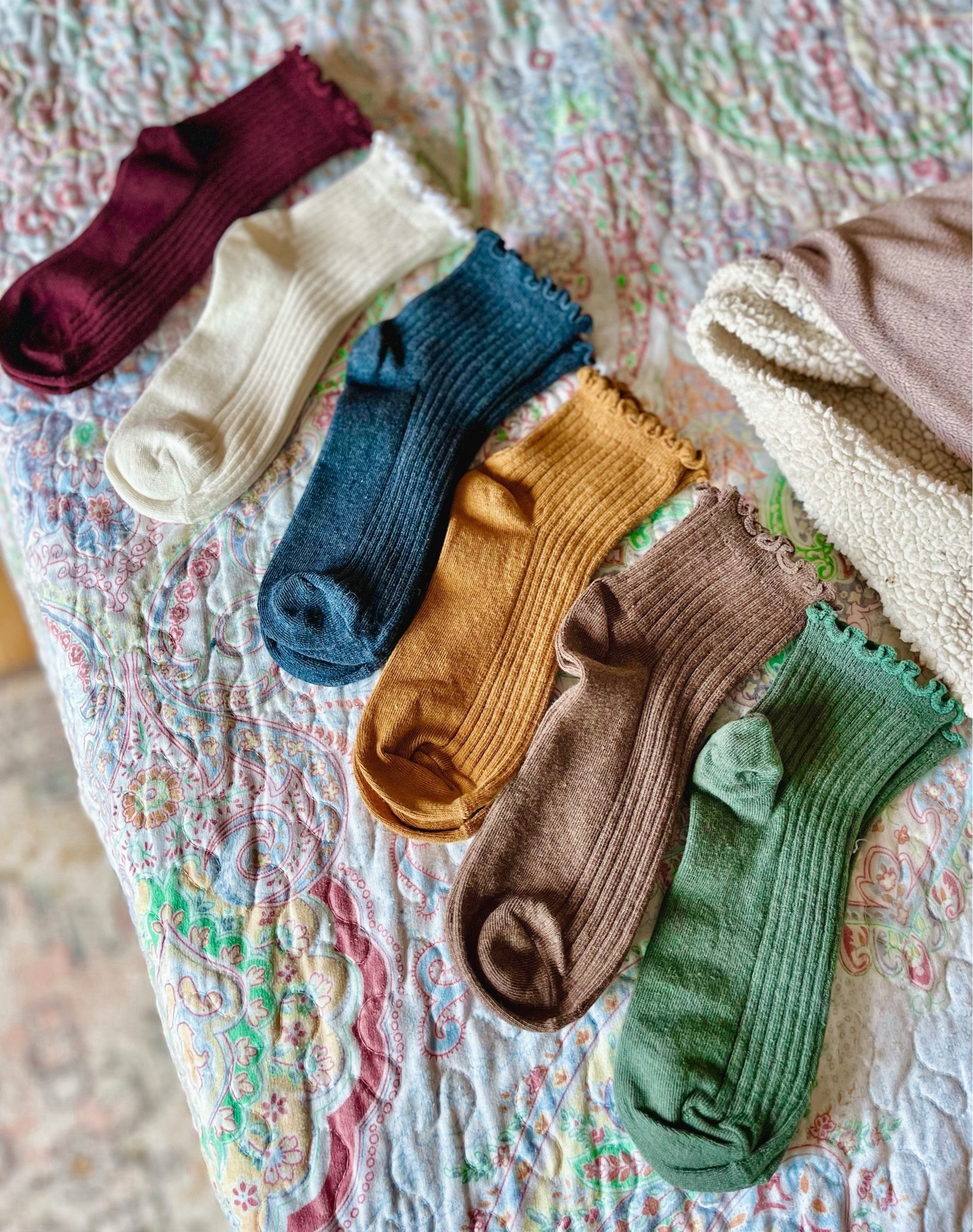 Fall socks! So cute with ruffles and only $20 for 6 pairs

#LTKSaleAlert #LTKPetite #LTKSeasonal