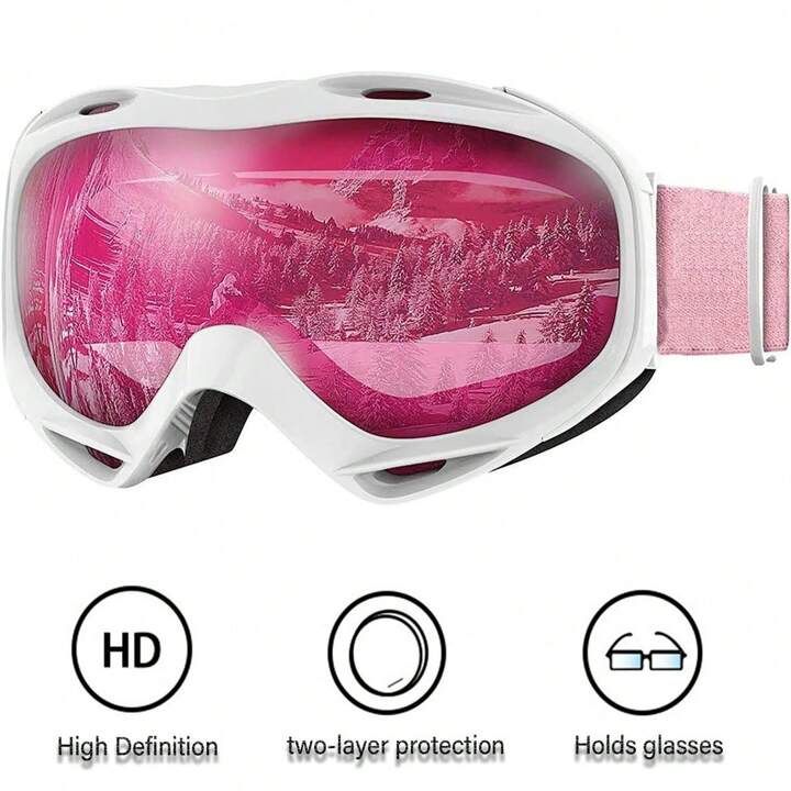 Ski Goggles - Anti-Fog Snow Goggles For Men, Women & Youth, Outdoor Skiing/Snowboarding Goggles -... | SHEIN