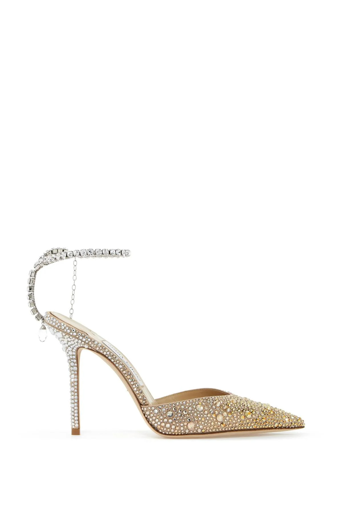 Jimmy Choo-Décolleté Saeda 100 Con Cristalli-Donna | Wanan Luxury (ES)