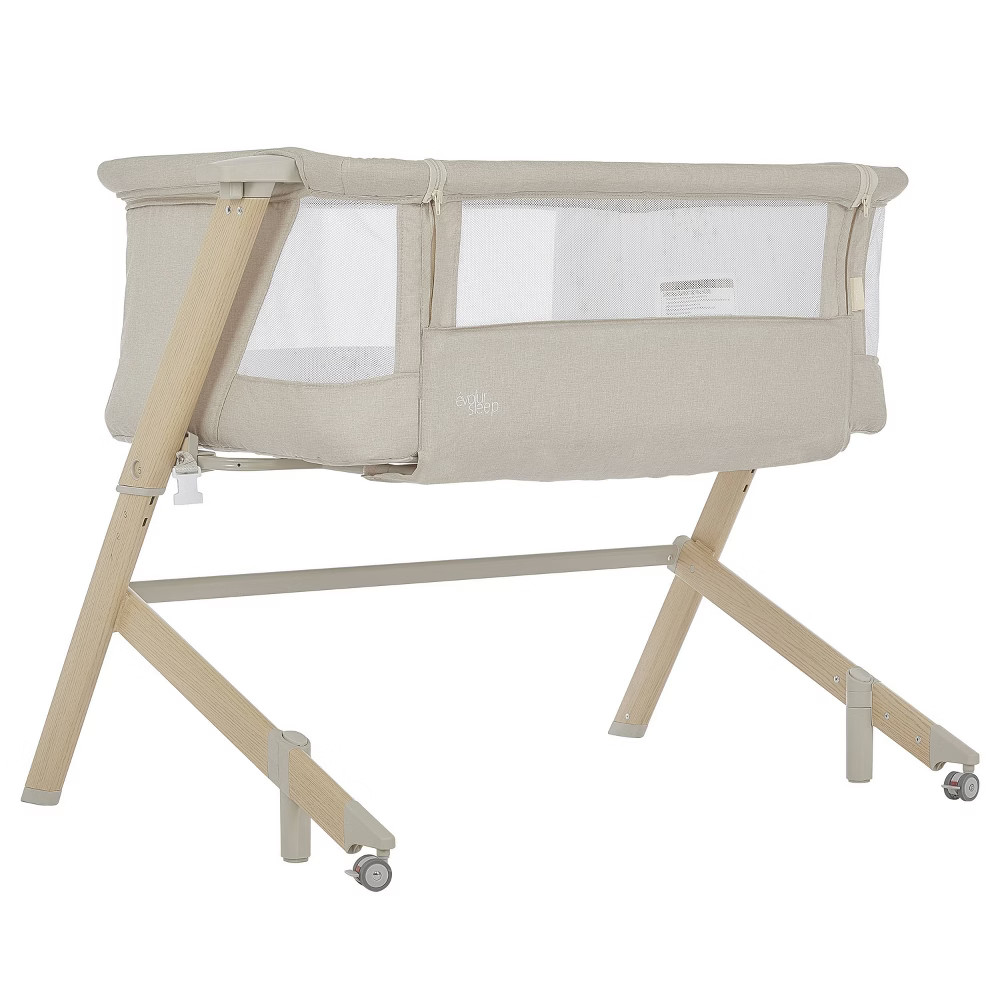 Evolur Stellar Bed-side Sleeper and Bassinet - Beige | Target