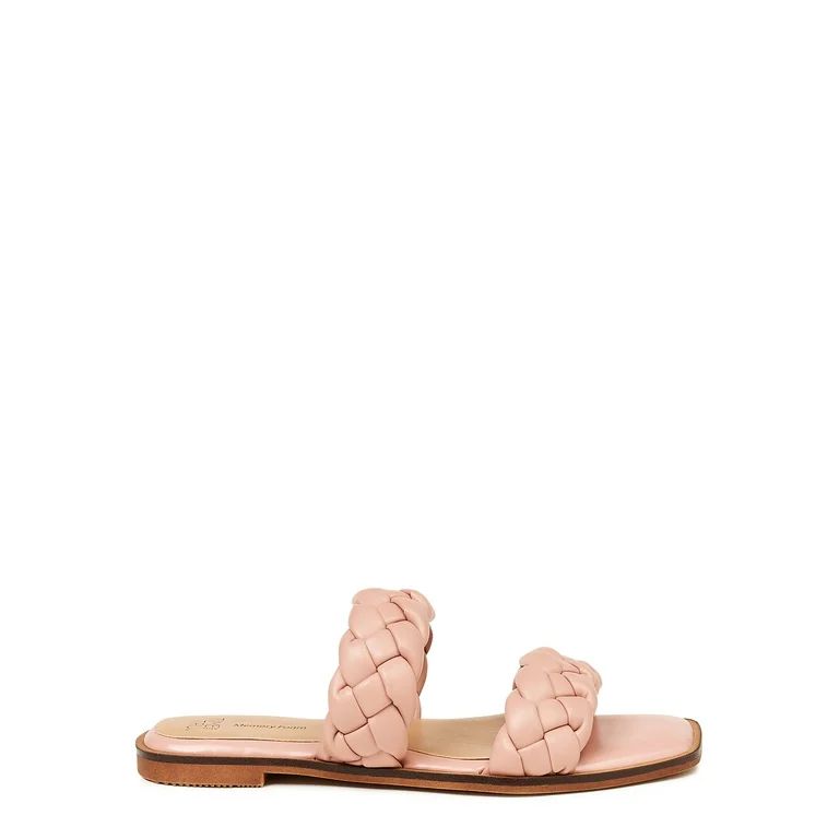 Time and Tru Women's Braided Two Band Sandals | Walmart (US)