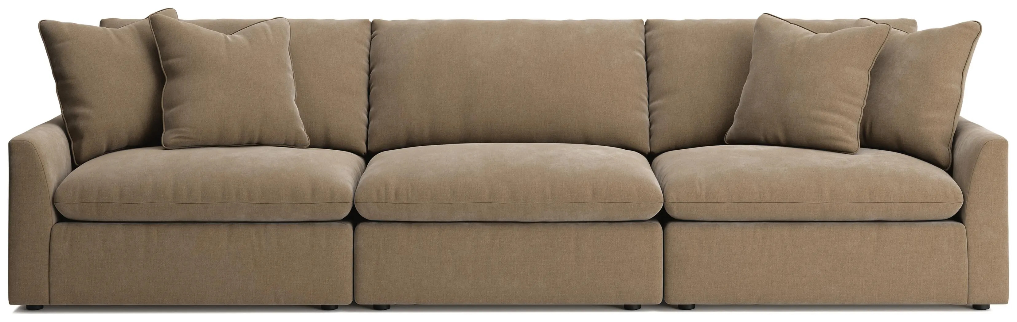 Whitehaven 3-Piece Velvet Modular Sofa, Sable | Ashley