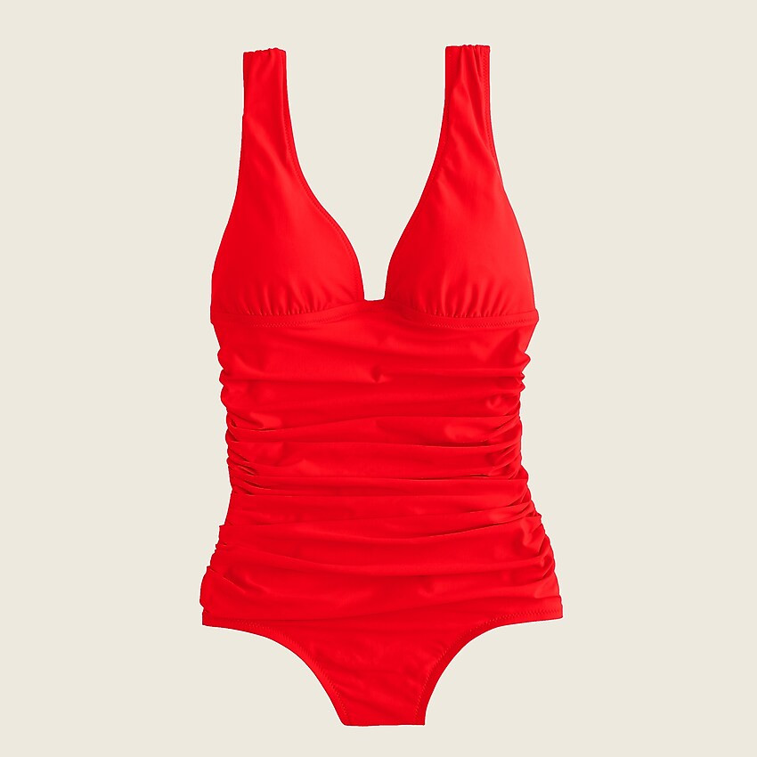 Ruched femme one-piece swimsuit | J. Crew US