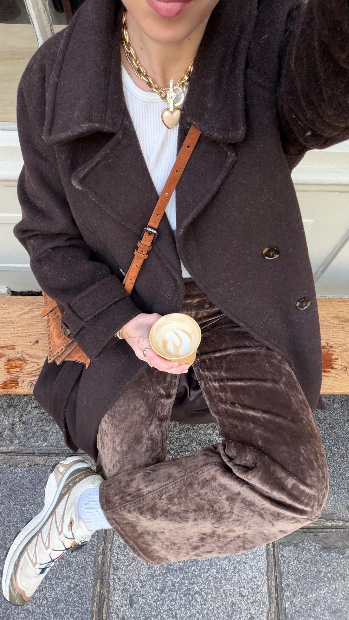 2/9/26 Paris outfit of the day 🤎 Casual winter layers with a slightly elevated feel. I’m wearing my Abercrombie brown wool coat styled with my brown suede Abercrombie pants (truly obsessed with these), paired with Salomon sneakers for walking the city comfortably. Finished with Amazon sunglasses and Amazon drop hoop earrings for an easy, polished touch. My brown suede Rebecca Minkoff bag is an older piece and no longer available, but everything else linked is perfect for recreating this effortless Paris winter look.



#LTKootd #LTKgrwm #LTKdayinmylife