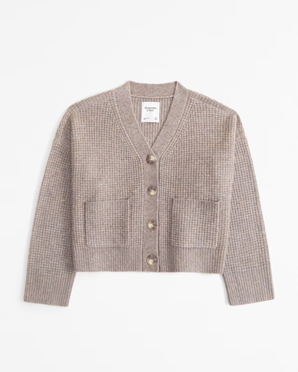 Women's Waffle Cardigan | Women's New Arrivals | Abercrombie.com | Abercrombie & Fitch (US)