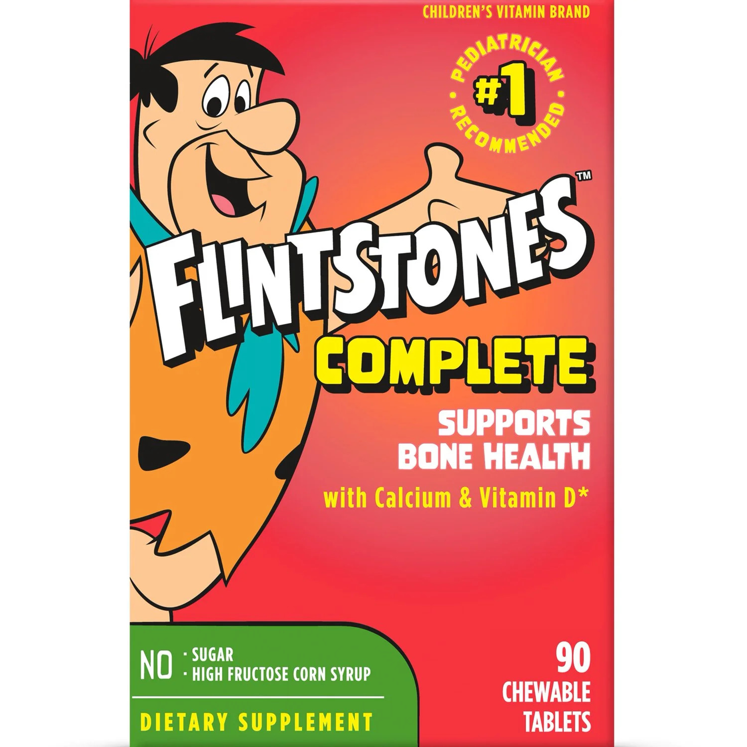 Flintstones Complete Chewable Kids Vitamins ages 2+, 90 Count | Walmart (US)